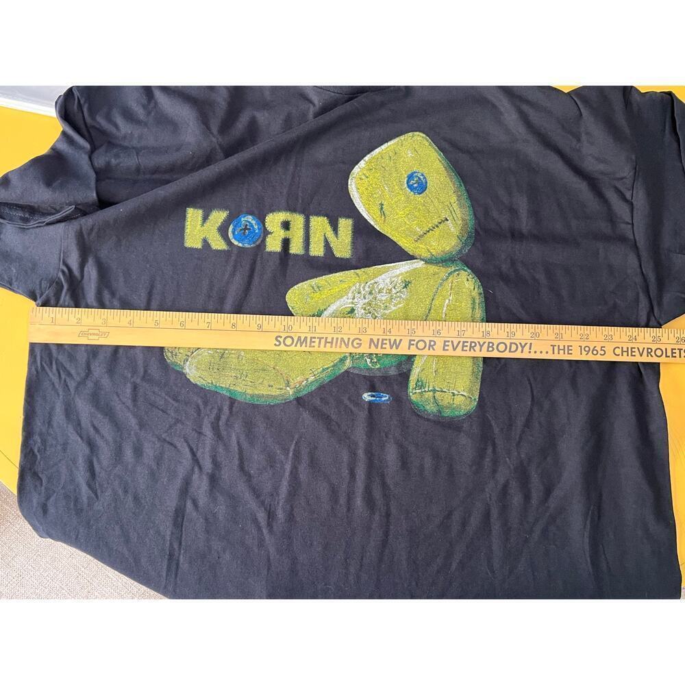 Korn Issues Album Art Ragdoll Graphic T-Shirt Black/Yellow Mens Size 2XL NWOT - Picture 5 of 6